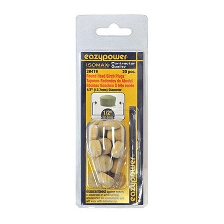 Eazypower 20PK 12 RND Head Plug 30019